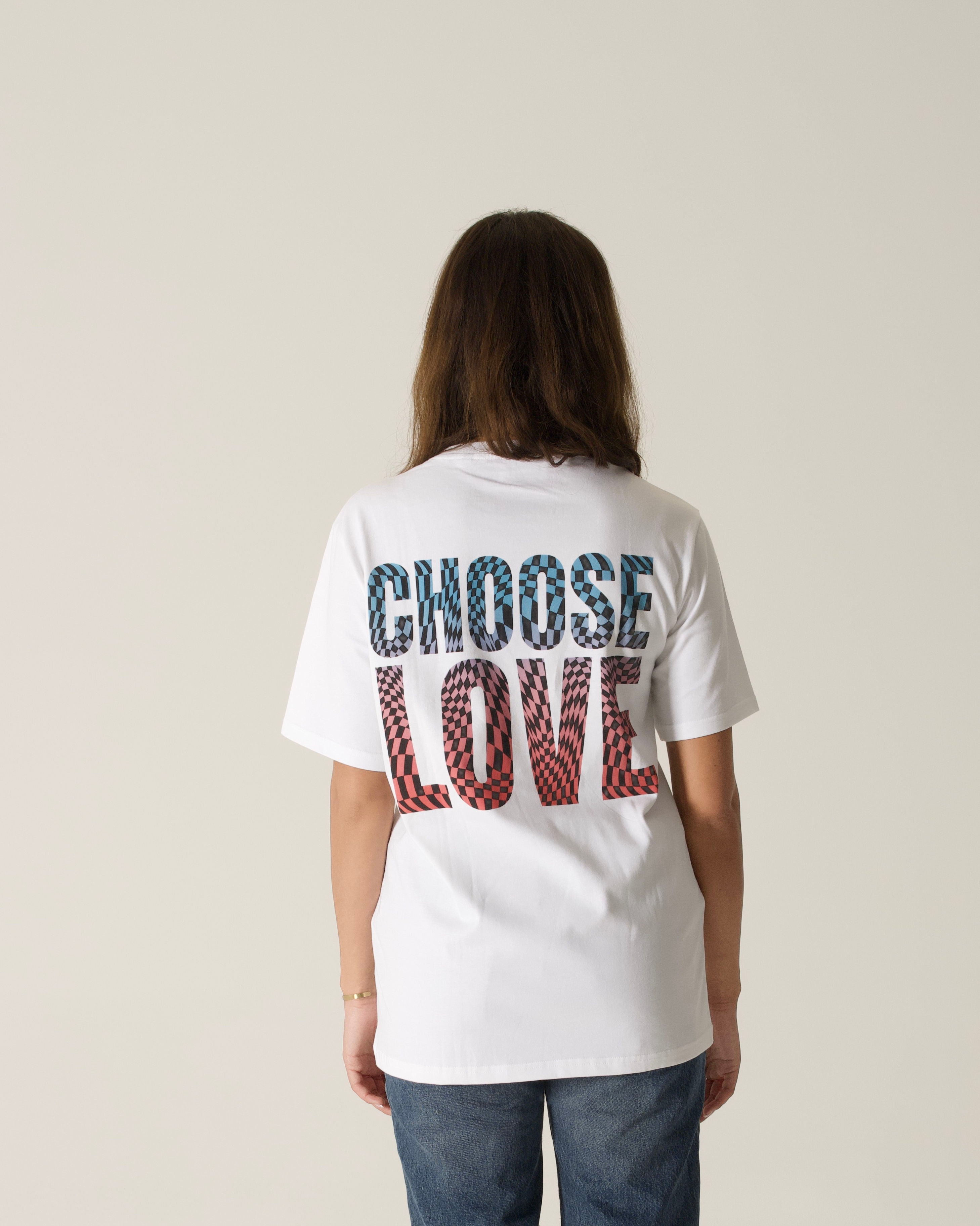 Choose Love Oversized Tshirt | Organic Cotton Tee