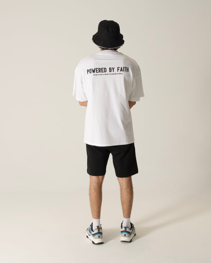 Powered by Faith Oversized T-Shirt | Organic Cotton Tee