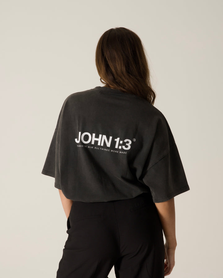 He Loves Us Oversized Sweater | John 3:16 Apparel